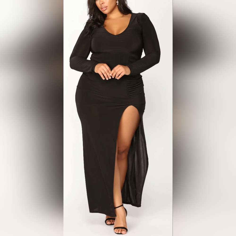 Fashion Nova "Love, Sex & Magic" Sizzling Black Dress, XL Style#AR-08162…